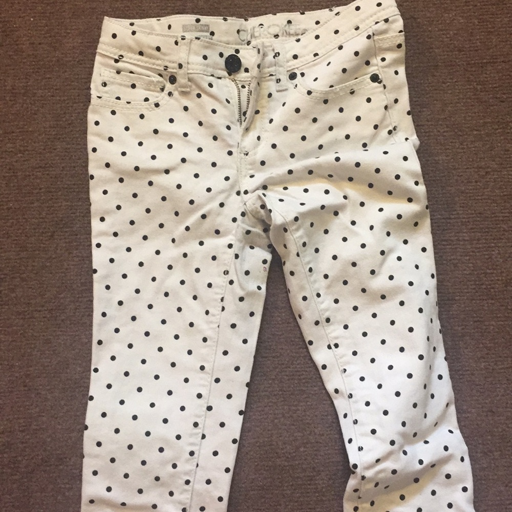 Polka dot jeans